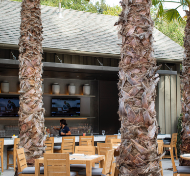 The Terrace Café at Meadowood Napa Valley. Seasonally open to Meadowood Guests and Meadowood Club Members